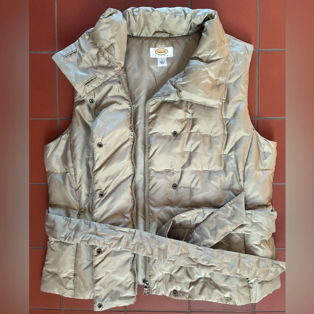 Talbots Light Tan Puffer Vest - Picture 10 of 16